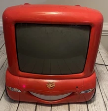 Disney Cars Lightning McQueen C1310ATV CRT TV No Remote Powers On Untested