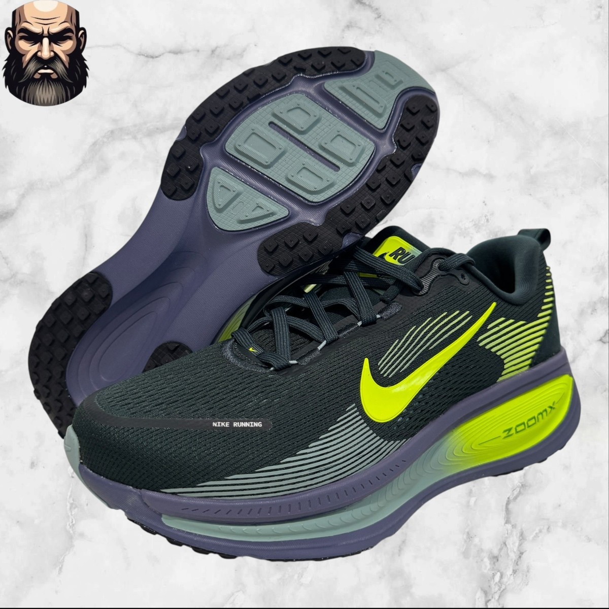 Nike Vomero 18 Extra Wide Running Shoes Volt Green Black IF0514-300 Men Size 13 NIKE Vomero 18 HM6804 008 - Shiekh main image 3