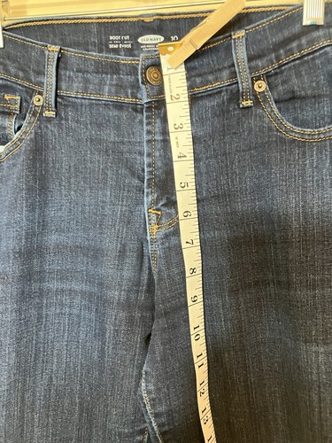 Jeans bootcut Old Navy taglia 10 lungo donna lavaggio medio blu appena sotto la vita - Foto 2 di 8