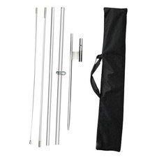 Feather Flag Pole Kit Fits 8FT Swooper Flags, 11FT Tall Aluminum Flagpole Set