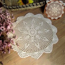 Tovaglia rotonda in pizzo tovaglia fiori retrò uncinetto centrino fai da te decorazione