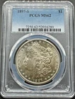 1897-S MORGAN SILVER DOLLAR PCGS MS62 04XXA26