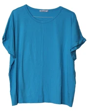 CULTURE CODE TEE SHIRT ladies size 3X medium turquoise blue short sleeve
