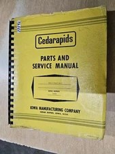 Cedarapids Model BSF-2 Paver Unit, Parts & Service Manual,  Form: IMCO-1-70