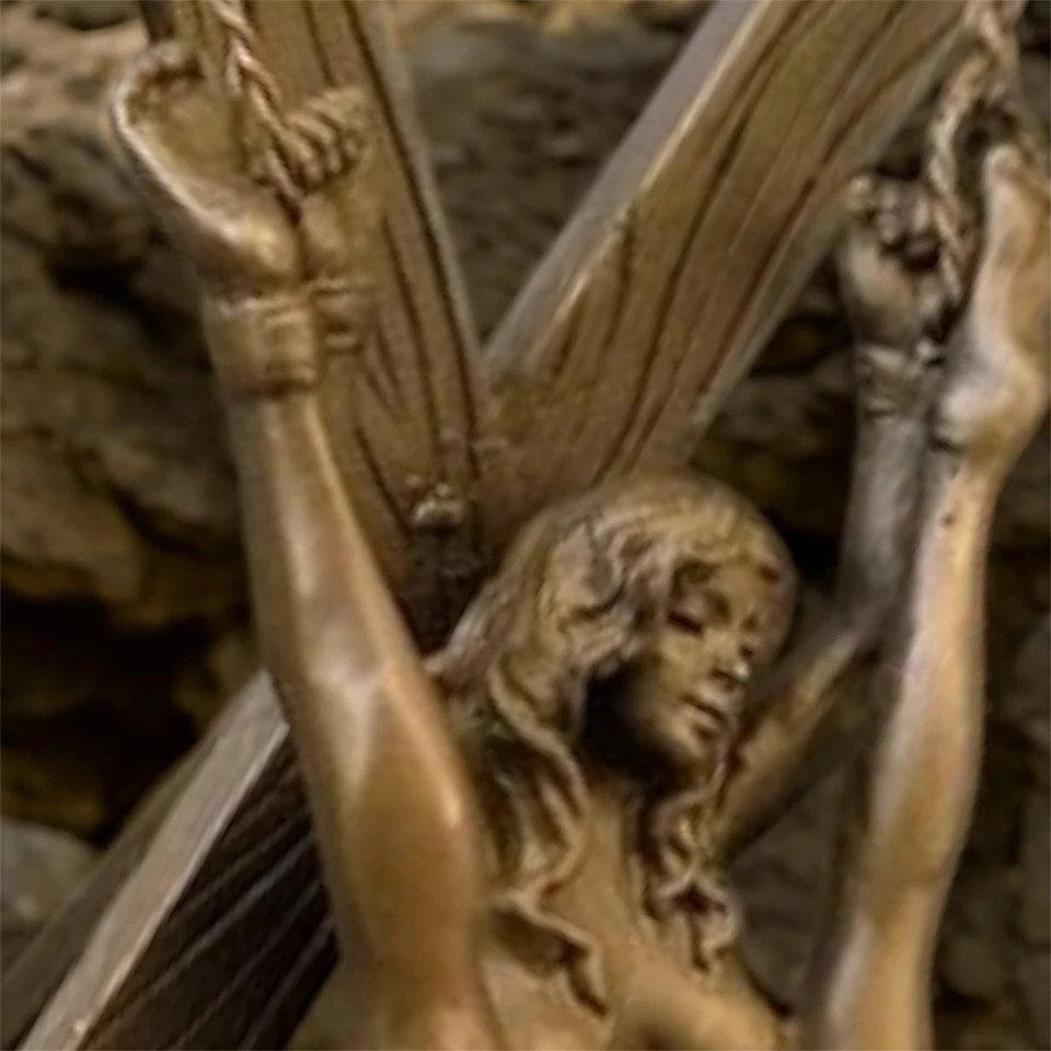 Vintage Bronze Sculpture Statue Woman Deco J.Patoue Rare Decor Art Lady - Image 2 of 4