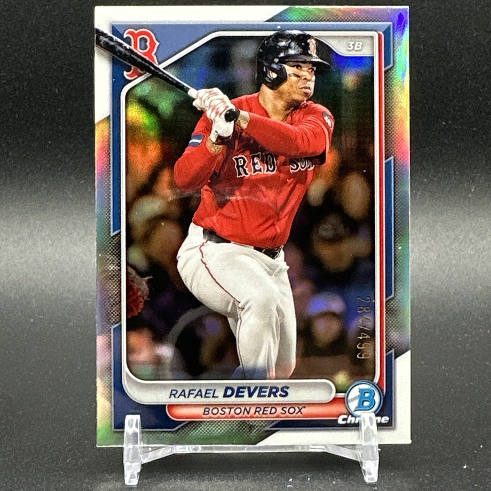 Rafael Devers 2024 Bowman Chrome Refractor /499 Boston Red Sox #58