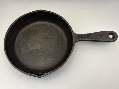 Vintage BSR Birmingham Stove & Range Haverty’s Cast Iron Skillet No. 3 Rare