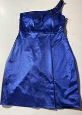 NWT Crystal Doll Blue One‑Shoulder Mini Dress – Juniors 3 Elegant Formal
