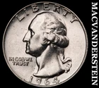 1964 Washington Quarter- Silver- Choice Gem Brilliant Uncirculated Luster #J6931