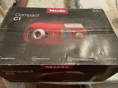 Miele Compact C1 Pure Suction PowerLine Canister Vacuum - Lotus White SCAE0 - Picture 2 of 6