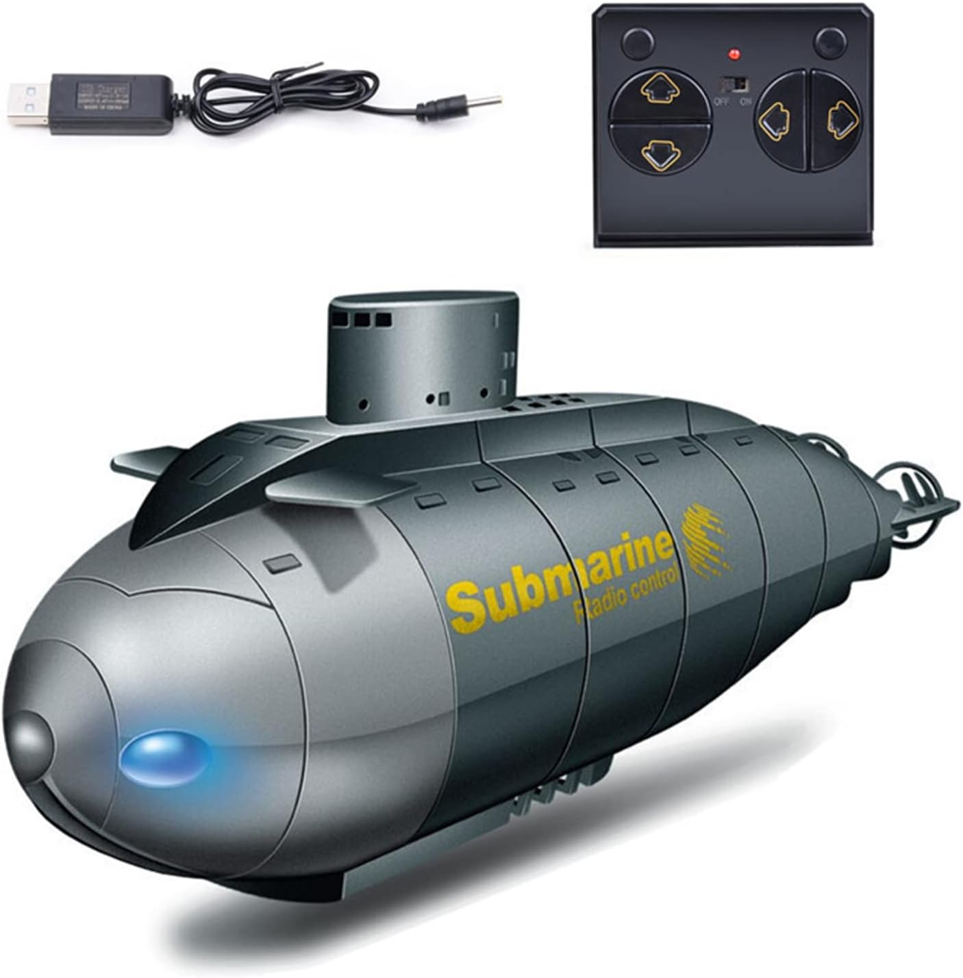 Mini Sub Controller Mini RC Submarine For, 2.4G 6CH Remote Control Boat Remote Control ...