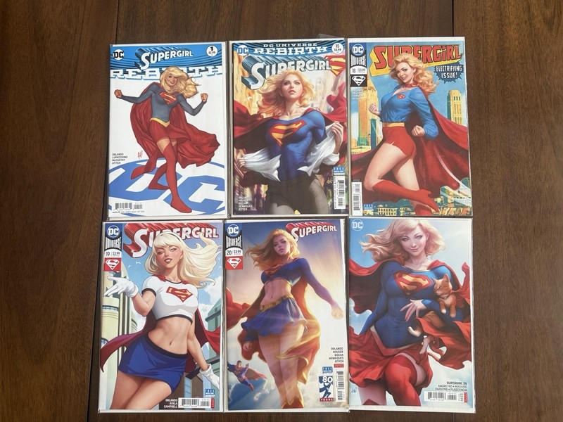 Supergirl Artgerm Adam Hughes Variant Cover Lot #1  15 18 19 20 26 plus extra