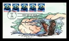 US COVER EARTH DOMESTIC E RATE FIRST DAY ISSUE TOSSMAN HAND PAINTED
