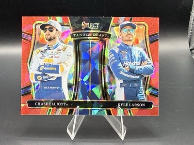 2025 Select Racing Tandem Draft Chase Elliott/Kyle Larson /49 Red Ice Prizm