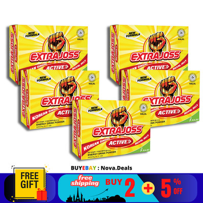 5 X EXTRA JOSS Active Flavour Energy Drink Powder Boost Stamina