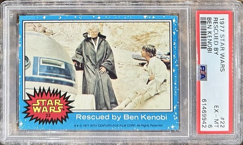 1977 Topps Star Wars #22 Rescued by Ben Kenobi — PSA 6