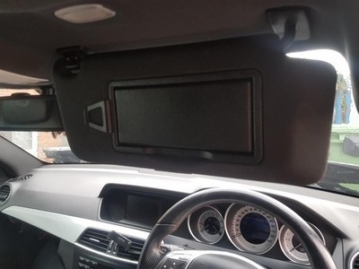 Mercedes C Class C204 07-15 Amg Sport Plus OS Drivers Right Sun Visor A73795