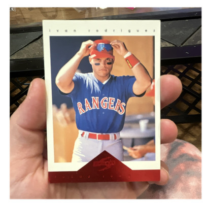 Pinnacle 1996 Pinnacle Select Ivan Rodriguez #12/15 Insert Texas Rangers Card