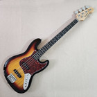 4 String Electric Bass Guitar Mahogany body Maple Fretboard Neck In Sunburst — photo 1