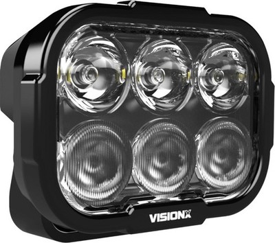 Vision X Dura Pro 6 LED Dual-Action Combo Driving Light Black/Clear