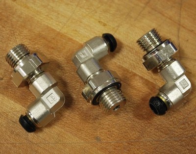 Parker C64PB6-1/4 Male BSPP Thread adj elbow 6mm X 1/4 Lot of 3 - NEW