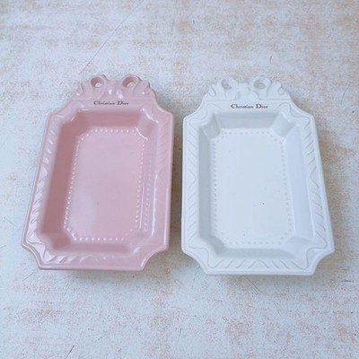 【新品未使用】Dior CD Entrelacés トレイ Longwy 陶器 CD Entrelacés | DIOR