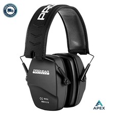 Shooting Ear Protection Earmuffs NRR 26dB Slim Passive Low Profile Foam Pads