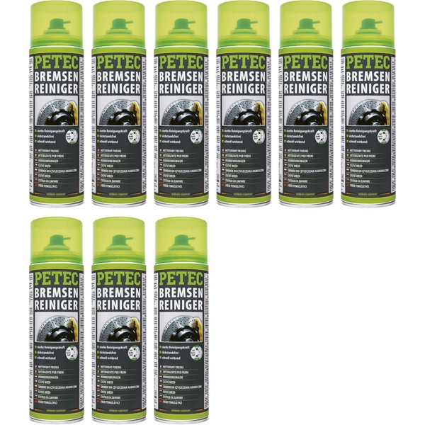 Petec 9X Bremsenreiniger Montagereiniger Entfetter 360° Ventil Spray 500Ml-image