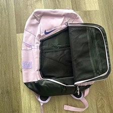 Nike Elite Large Backpack Purple/Black Zip Closure Organizer Inner Pockets
