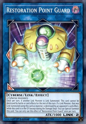 Yu-Gi-Oh! Restoration Point Guard 1st Ed. MP19-EN100 Common NM/LP x1