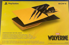 Sony PS5 Slim Faceplate Cover CFI-2000 Marvel Wolverine Limited Gold/Black