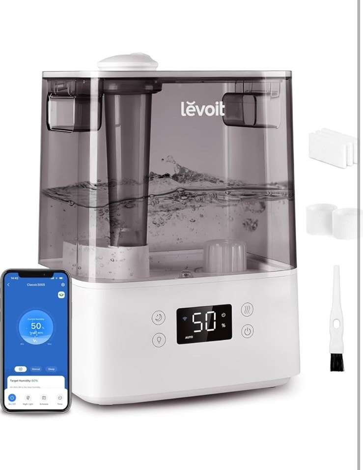 S For Bedroom Large Room Home, (6l) Cool Mist Top Fill