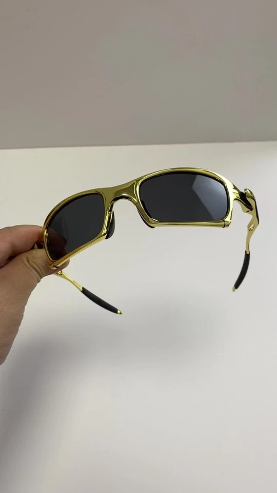 Gafas de sol Oakley X-metal cuadradas polarizadas lentes negras/marco dorado Foto 2 de 4