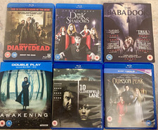 Horror 6Blu-ray Job Lot 10 Cloverfield Lane Diary Of Dead Babadook Crimson Peak 