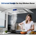 36 inch Island Range Hood Stainless Steel 700CFM 3-Speed Kitchen Stove Vent LEDs