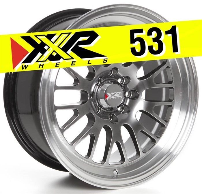 XXR 531 16X8 4X100 4X114.3 +20 CHROMIUM BLACK WHEELS (SET OF 4) | eBay