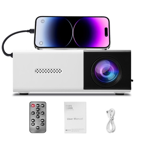 LED Mini Projector Portable 1080P Home Theater Projector Multi-Device Compatible