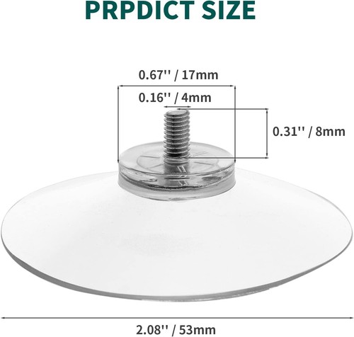 Ventose Trasparenti, Portabicchieri in PVC 2 Pollici, Tazze 2 Pollici, - Foto 4 di 7