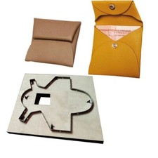Card Holder Case Leather Cutting Die Coin Wallet Snap on Pouch Purse Template