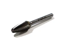 GROBET USA, SF-5, 1/2" CARBIDE BURR, ROUND NOSE TREE     D591