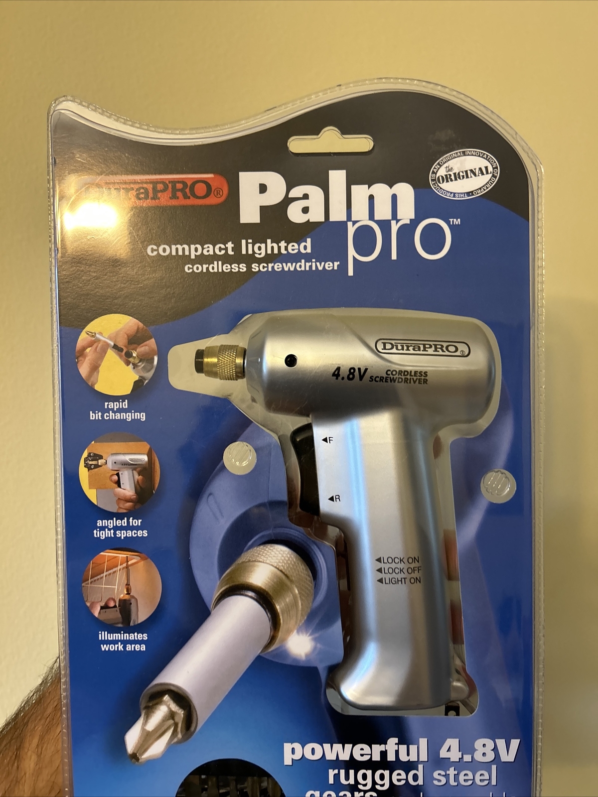 DuraPRO Palm Pro 4.8V Compact Lighted Cordless Screwdriver Drill 16