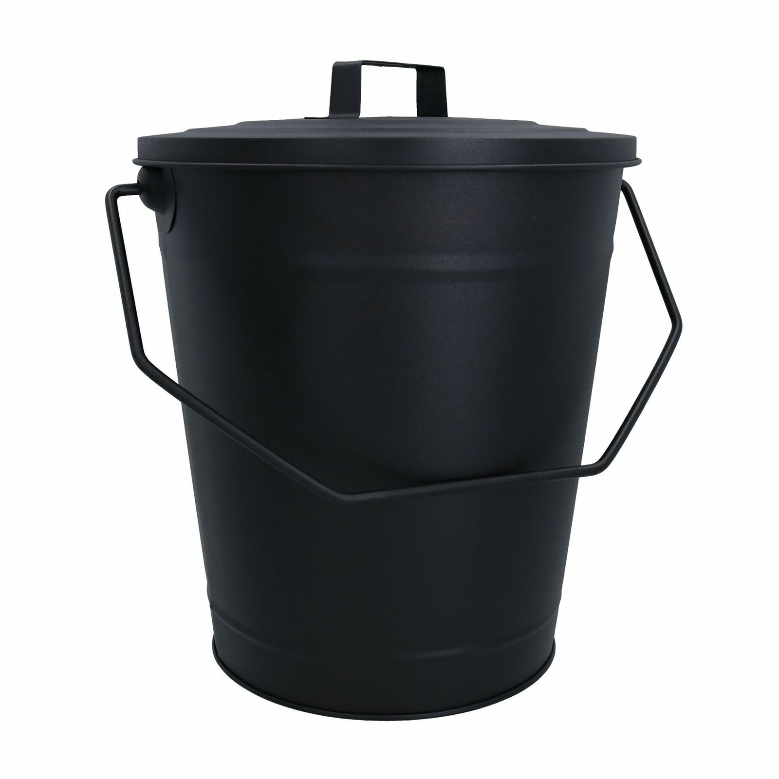 Coal Bucket With Lid & 5"" Shovel Metal Ash Tidy Bin Coal Carrier Fire Log Burner