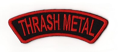 Thrash Metal Patch Extreme Heavy Metal Subgenre NWOBHM Speed Metal Band Logo