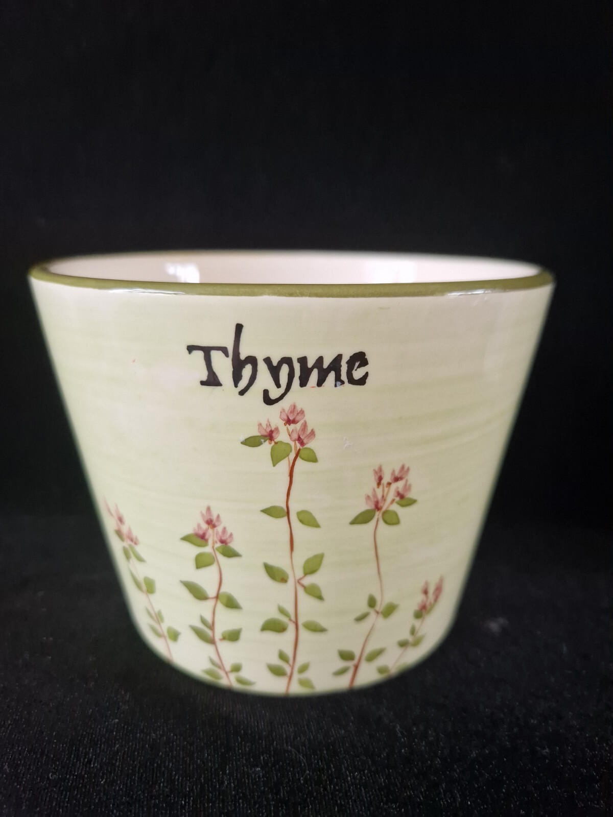 "Preciosa maceta/planta de cerámica portuguesa para ama de casa ""tomillo""