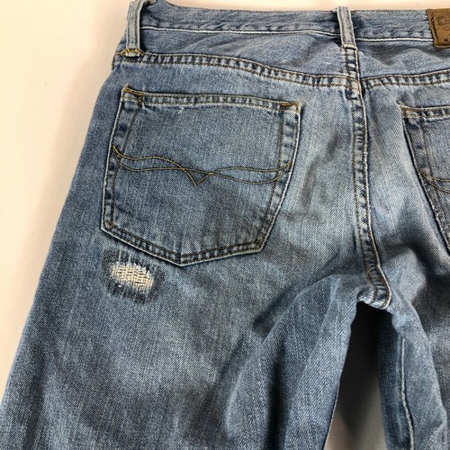 Polo Jeans Girl's 18 The Sullivan Slim Fit Patchwork Distressed Blue Denim Pants - Picture 8 of 12