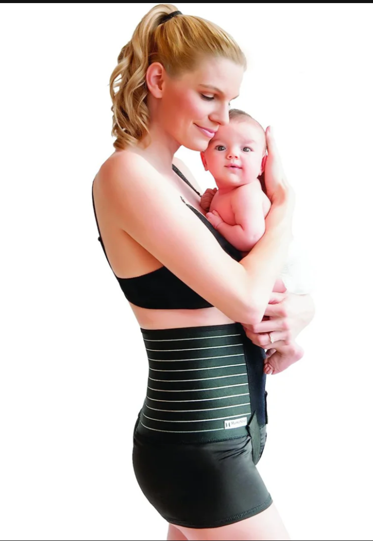 PELV-ICE Mama Strut Postpartum Support Brace(hot/cold pk), Black-SM; New NO BOX-image