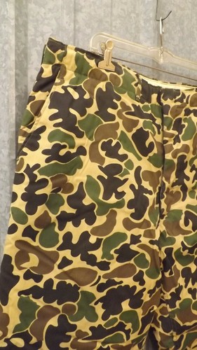 Vtg NWOT Woodland Erdl Camo IQuilted Hunting Pants w/Knit Cuffs sz 40 Union Made - Picture 2 of 6