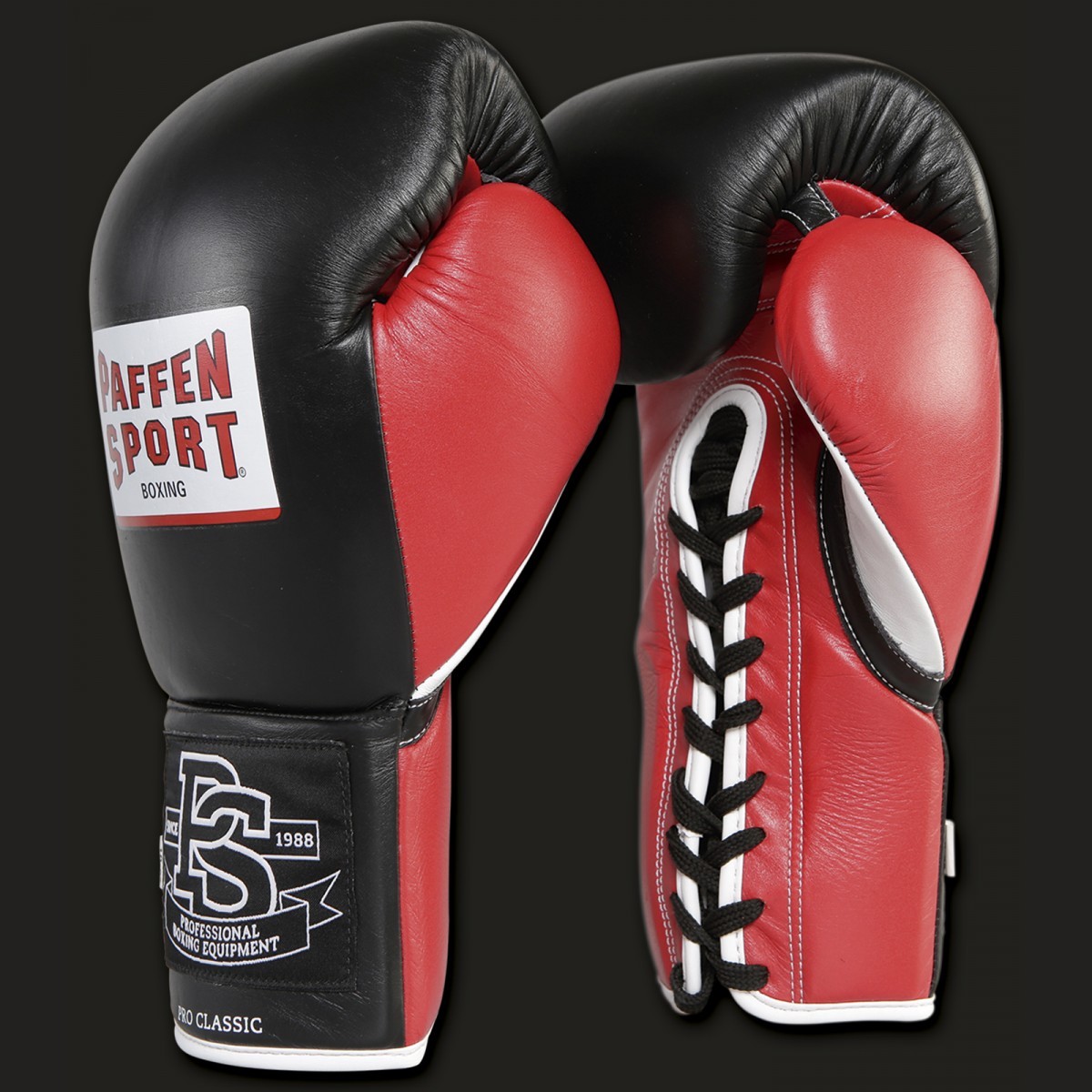 Pro classeic Profi Guantoni, Paffen Sport Nero Rosso W. WBC, WBU, wibf e BDB Pro classeic Profi Guantoni, Paffen Sport Nero Rosso W. WBC, WBU, wibf e BDB