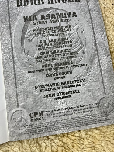 Y2K 2000s Kia Asamiya Dark Angel Manga Comic Book #10 Fantasy - Bild 3 von 4