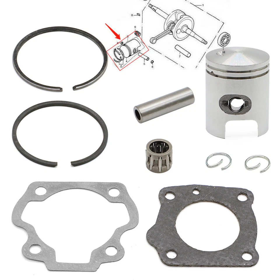 STD Piston Rings Pin Gasket Kit For Honda Express 50 NC50 NA50 NX50 PA50 NU50 US Foto 2 de 4